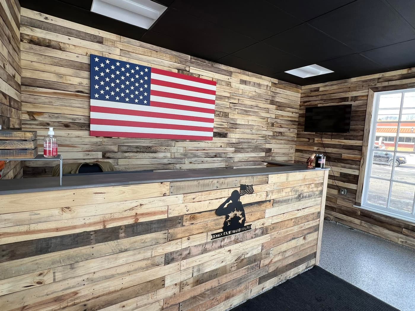 The front desk